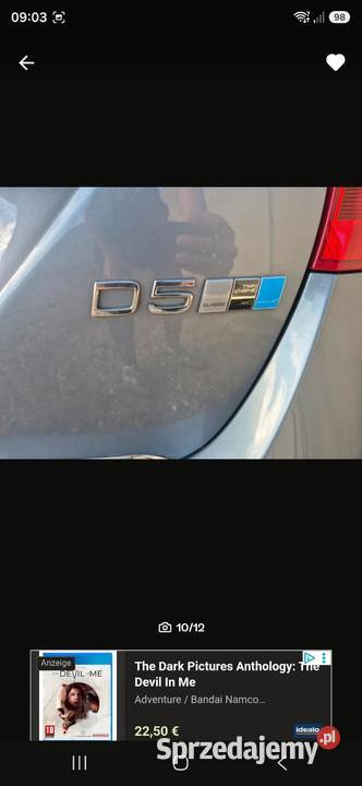 Volvo v 60 lift 2017 czesci drzwi 24 diesel Świnoujście