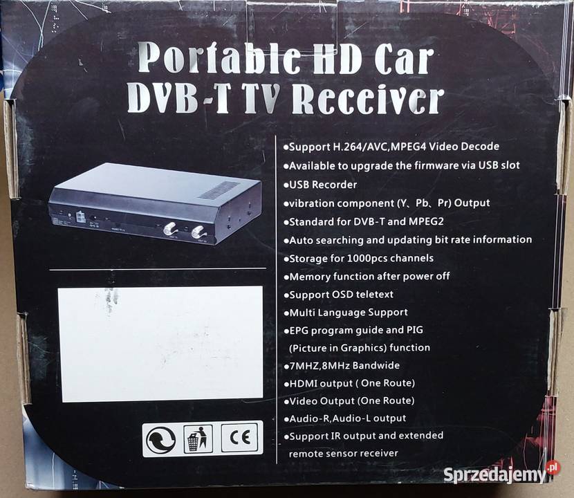 SAMOCHODOWY TUNER TELEWIZJI CYFROWEJ DVBT W Mielęcin