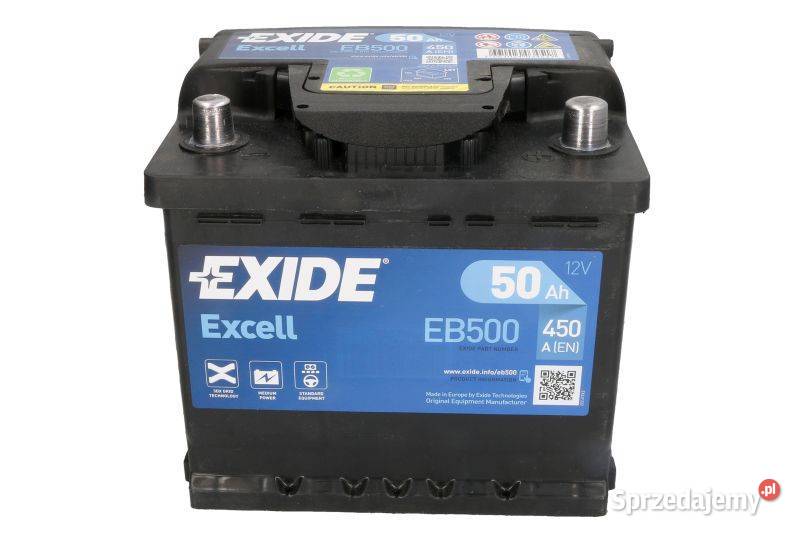 Akumulator Exide Excell 50Ah 450A EB500 osobowe Części samochodowe mazowieckie