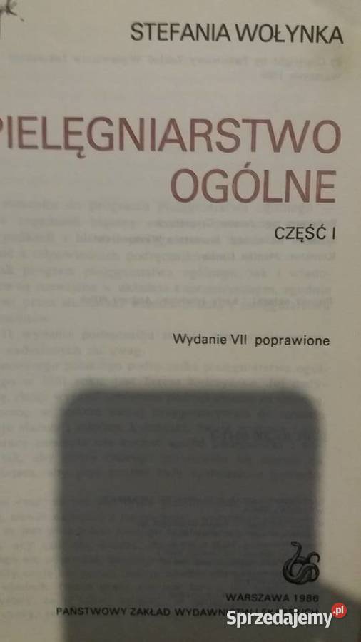 pielęgniarstwo ogólne książka Antykwariat