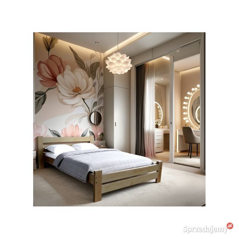 Łóżko TRENTINO mocna konstrukcja grube deski Prudnik