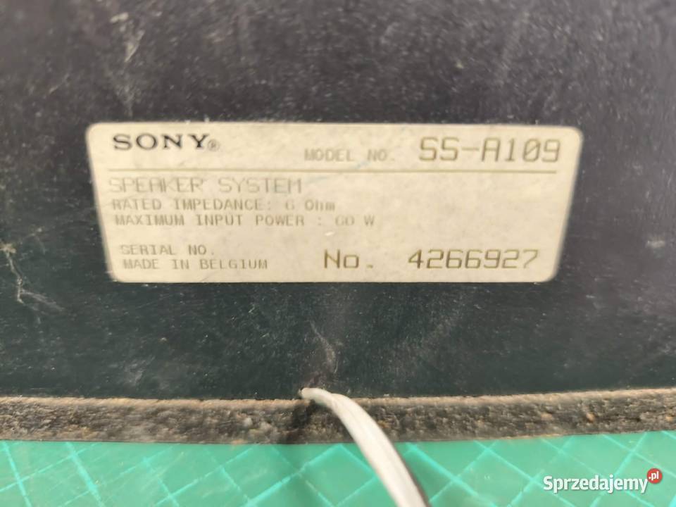Głośniki Sony SSA109 Dąbrowa Górnicza