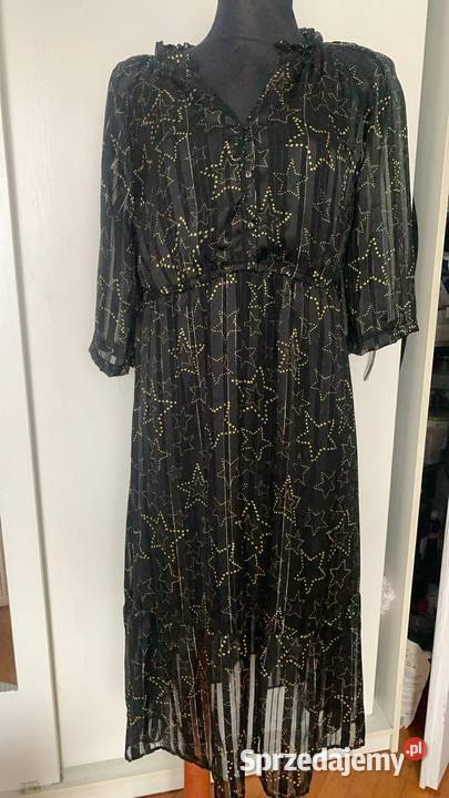Sukienka w gwiazdki zwiewna Boguchwała sprzedam
