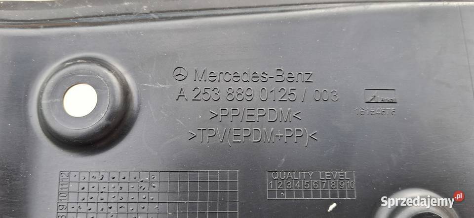 MERCEDES GLC W253 OSłONA WYGŁUSZENIE BŁOTNIKA Bieleń