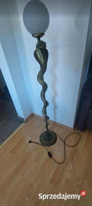 Efektowna lampa podłogowa wąż kobra Busko-Zdrój