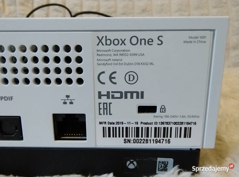 Konsola XBOX ONE S ALLDIGITAL EDITION 1T Stan mazowieckie Warszawa