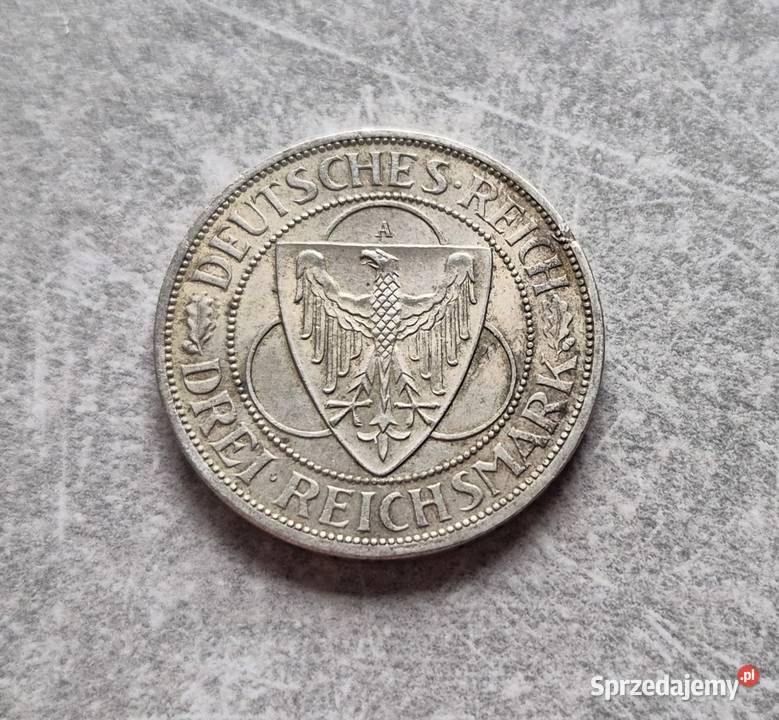 56 NIEMCY WEIMAR srebro 3 Marki 1930 r