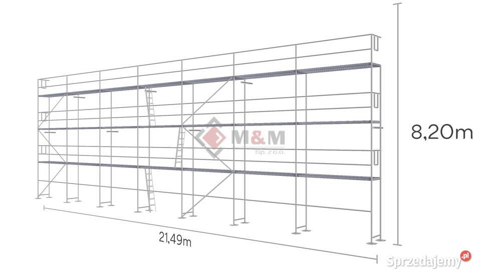 Używany zestaw rusztowania 17622 m2 RAM 1 Stare Siołkowice