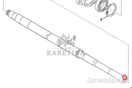 Holland TX66 TX67 TX68 Wałek CZĘŚCI 9850686 wielkopolskie Jastrzębniki sprzedam