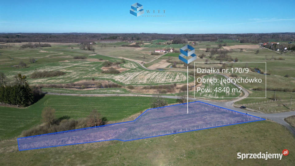 sprzedaży działki 4840m2 Jędrychówko