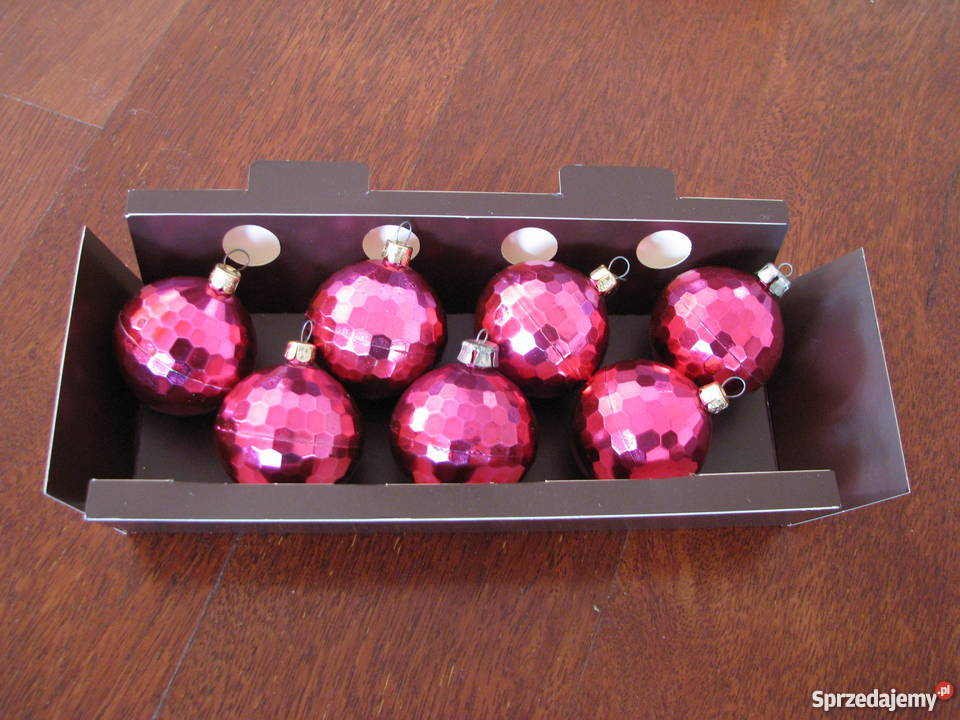 Czerwonomalinowe bombki choinkowe ozdoby na odcienie czerwieni opolskie Krapkowice