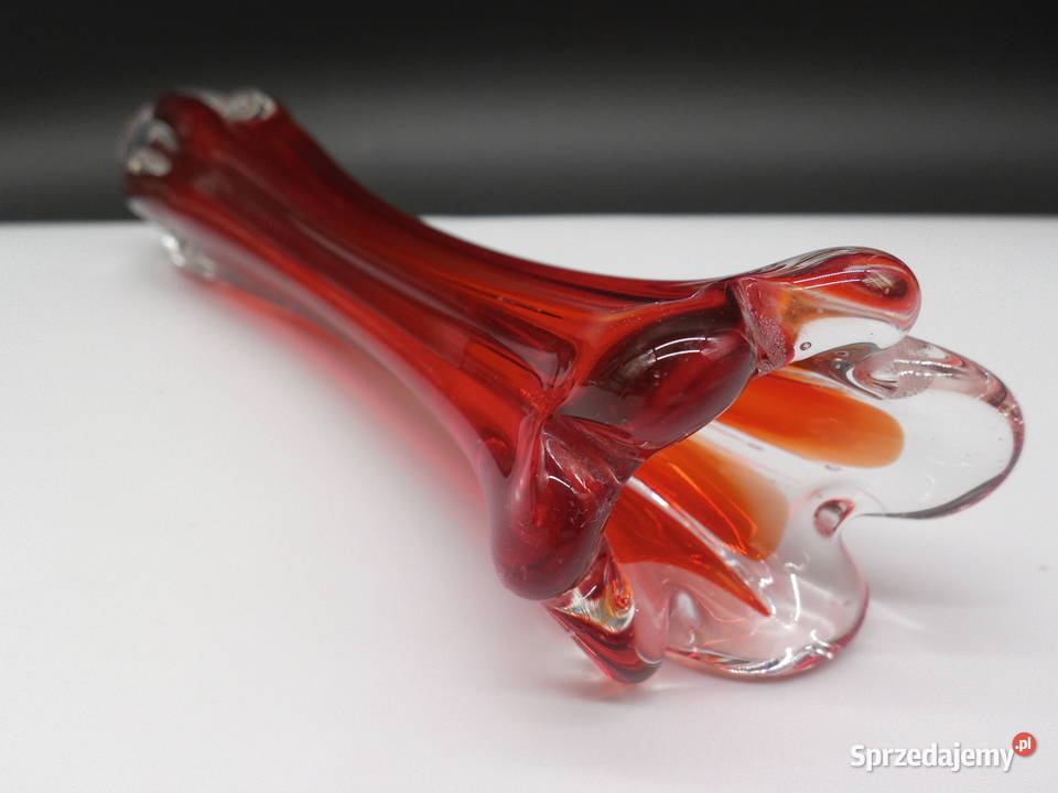 Rubinowy Wazon Szklany Best Art Glass Murano Raszków sprzedam