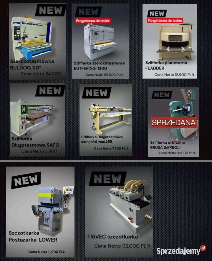 Sprzedam maszyny do obróbki drewna i nie Wadowice