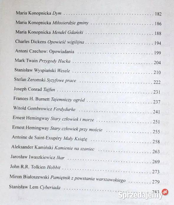 Opracowania lektur klas 1 do 3 gimnazju E Lech Chełm