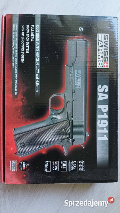Wiatrówka SWISS ARMS Colt 1911 Blow Back Metal Sport i Wypoczynek Łódź