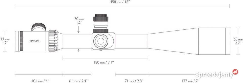luneta celownicza Hawke Sidewinder ED 1050x60 SF Tarnowskie Góry sprzedam
