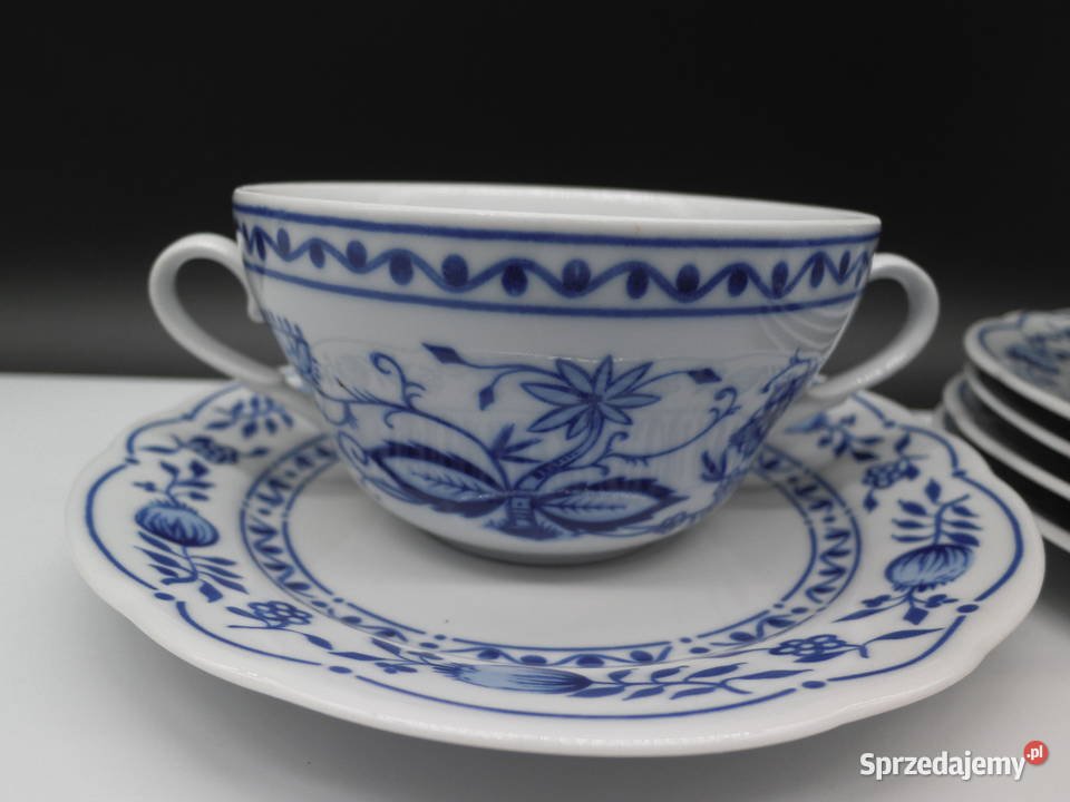 Bulionówki ZWIEBELMUSTER wzór cebulowy 5 wielkopolskie Raszków