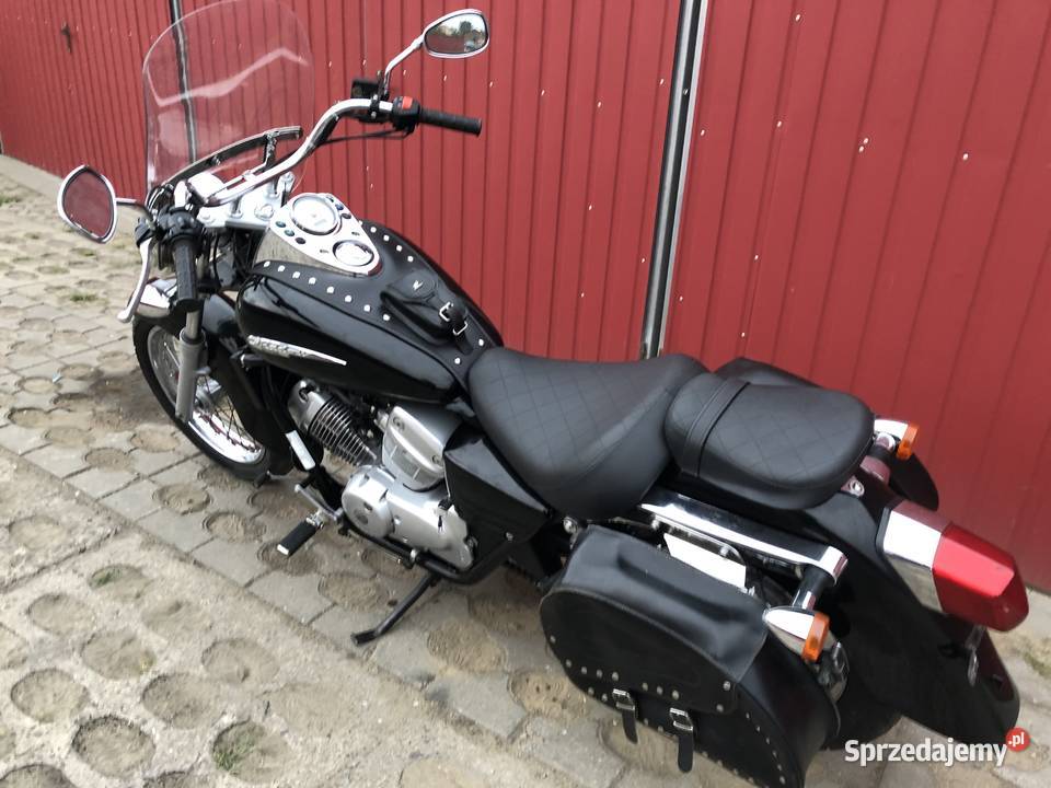 Honda Shadow VT 125 C Piękna NOWA tłumik SILVER nieuszkodzony Honda Żyrardów