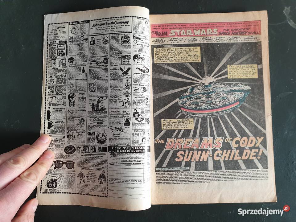 Star Wars oryginalny komiks USA 1981 Amerykańskie Komiksy pomorskie Gdynia
