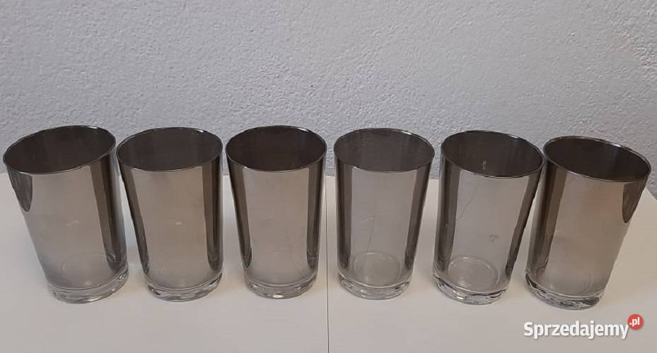 Komplet zastawa 30 sztuki PLATYNA kieliszki Konstancin-Jeziorna