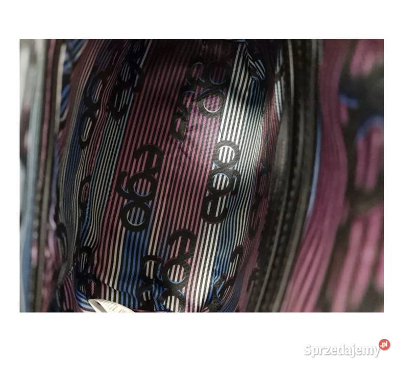 Torebka damska Ego duża czarna z kieszeniami