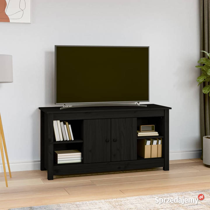 Szafka pod telewizor czarna 103x365x52 drewno Warszawa sprzedam
