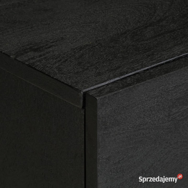 Szafki nocne czarne 2 40x33x46 lite drewno mango Meble Warszawa