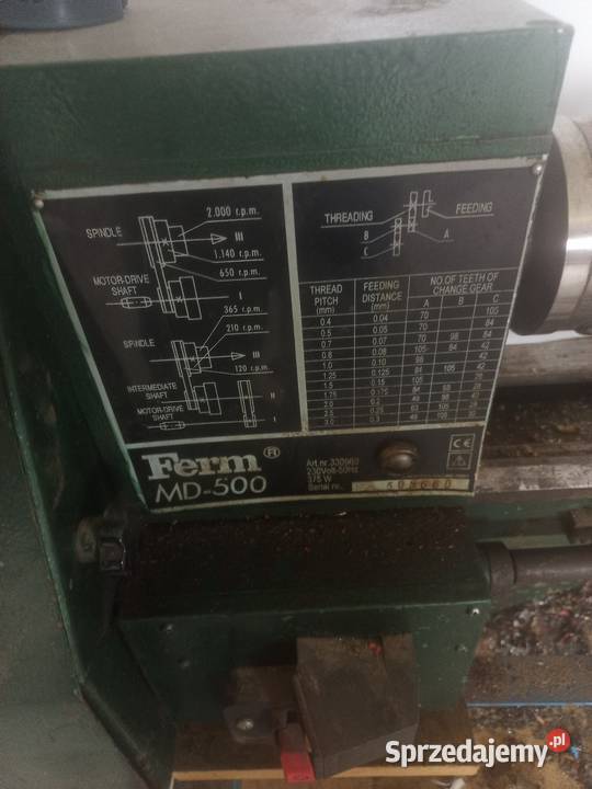 Tokarka ferm md500 220v tanioo okazja Bielsk Podlaski