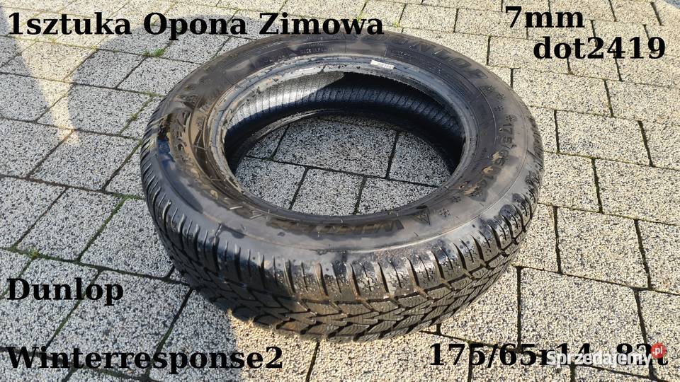 1 Sztuka Opona Zimowa 17565R14 82T Dunlop 175 dolnośląskie Legnica