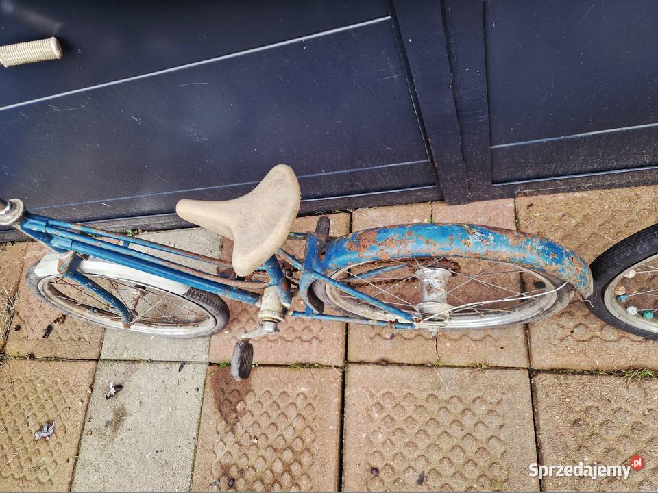 Stary rower dziecięcy dwie sztuki Dziecięce wielkopolskie