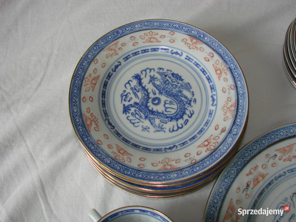 porcelana ryżowa zestaw Pruszcz Gdański