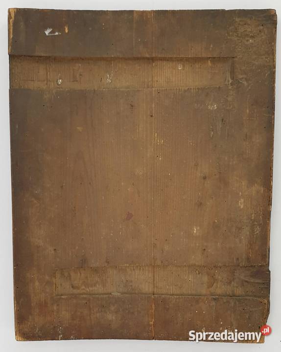 Ikona czteropolowa Chrystus Ukrzyżowany XIXw Warszawa