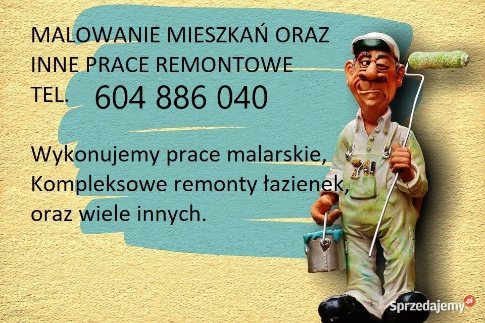 Usługi remontowe wykończenia wnętrz 604 886 040