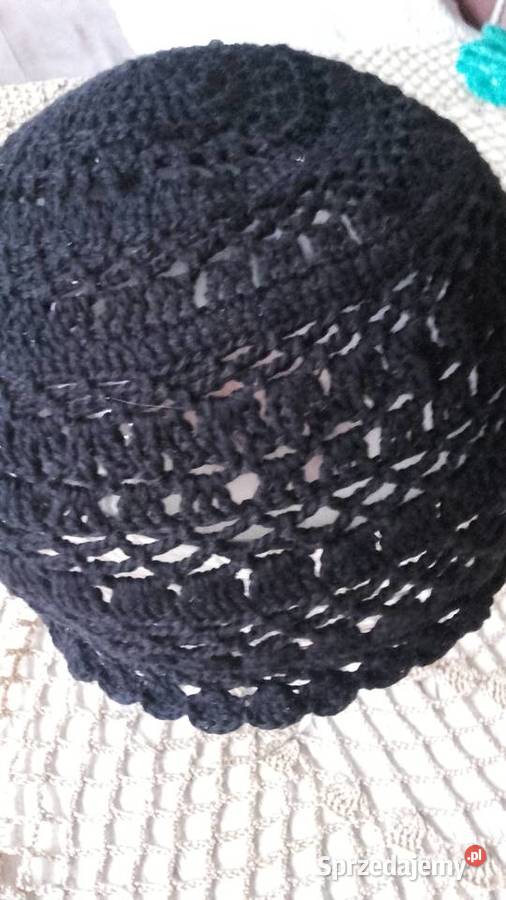 KORONKOWA BAWEŁNIANA CZAPECZKA AUTORSKIE Dla kobiet Piła sprzedam