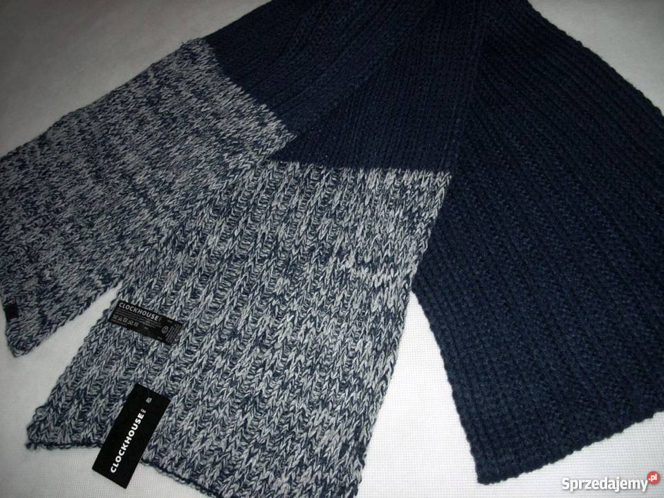 CA super szalik GRANAT melanż i CZARNY NOWY Dla mężczyzn małopolskie