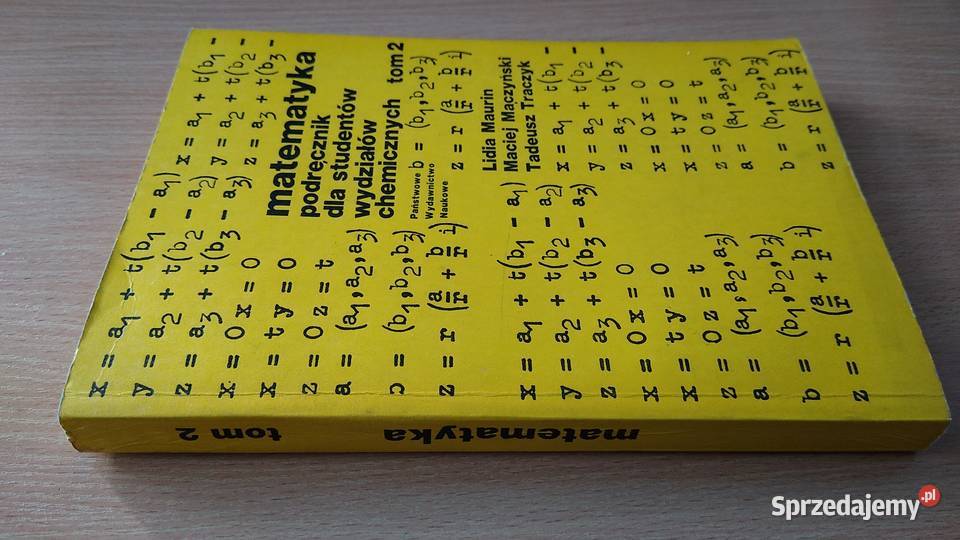 Matematyka podręcznik studentów chemicznych 2 Gdańsk