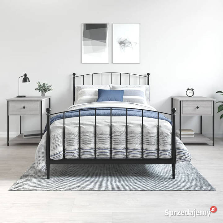 Stoliki nocne 2 szary dąb sonoma 44x45x58