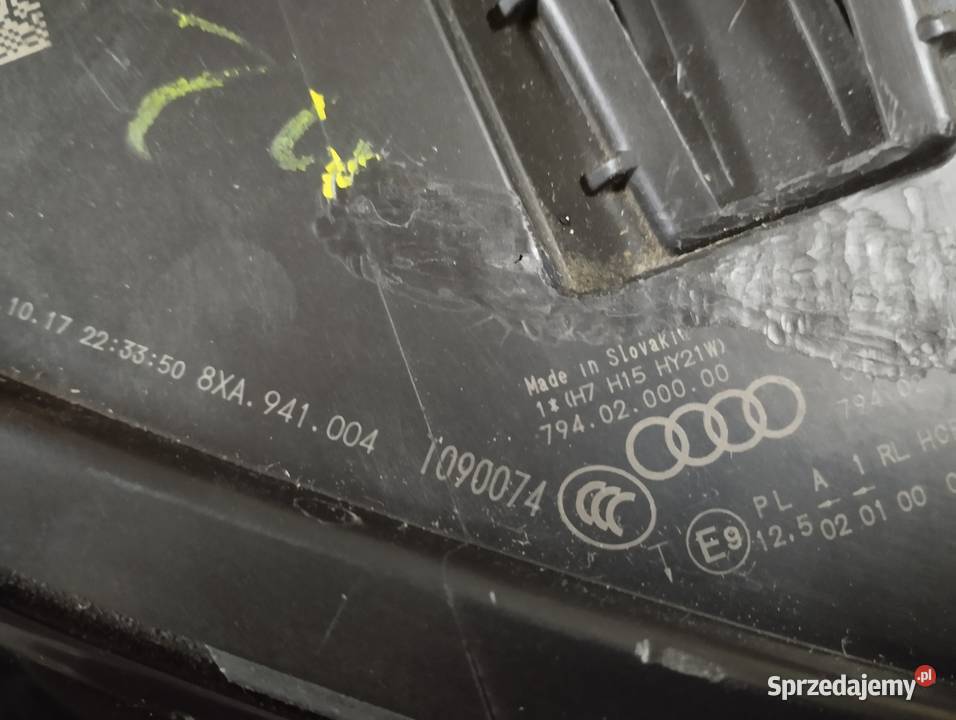 Lampa prawa Audi A1 Lift przód Piotrków Trybunalski sprzedam