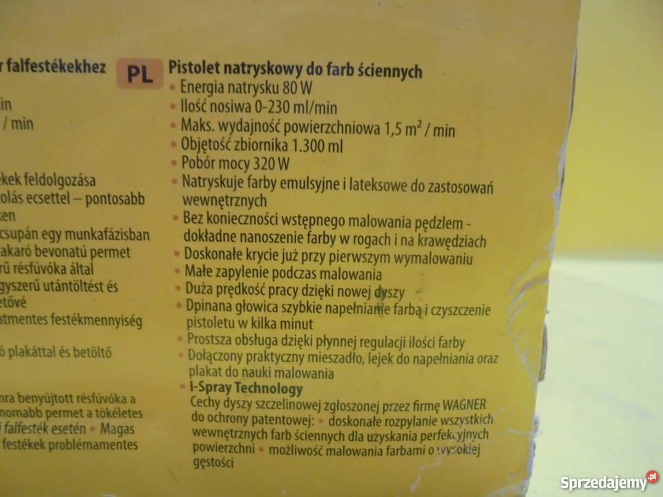Pistolet malarski Wallperfect W565 ISPRAY Wagner Elektryczne śląskie Katowice
