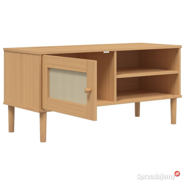 Szafka TV SENJA z plecionką brązowa 106x40x49 Warszawa sprzedam