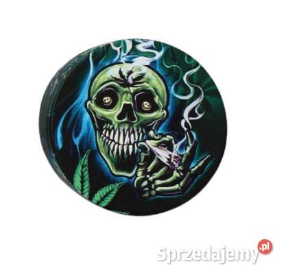 Grinder Młynek do Tytoniu Zielona Czaszka z Ostrowy nad Okszą