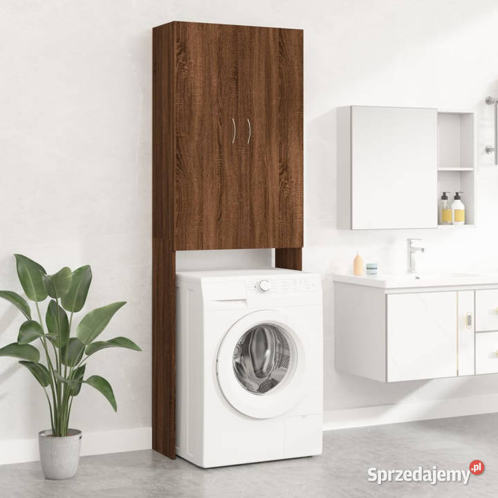 Szafka na pralkę brązowy dąb 64x255x190 WM813193 Pozostałe Warszawa