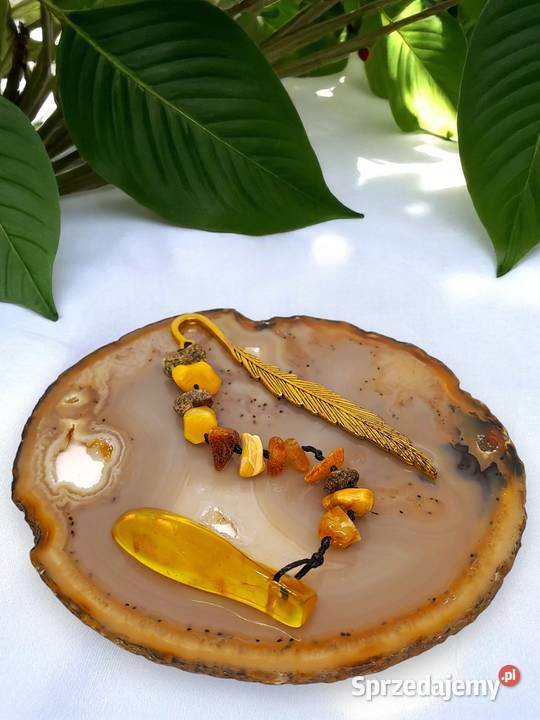 Zakładka do książki z bursztynu BURSZTYN sprzedam