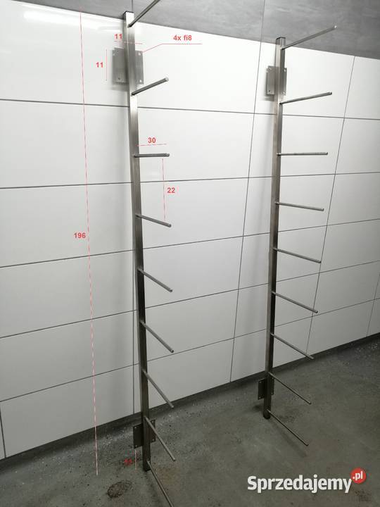 Mleczarskie kwasoodporne wsporniki półek