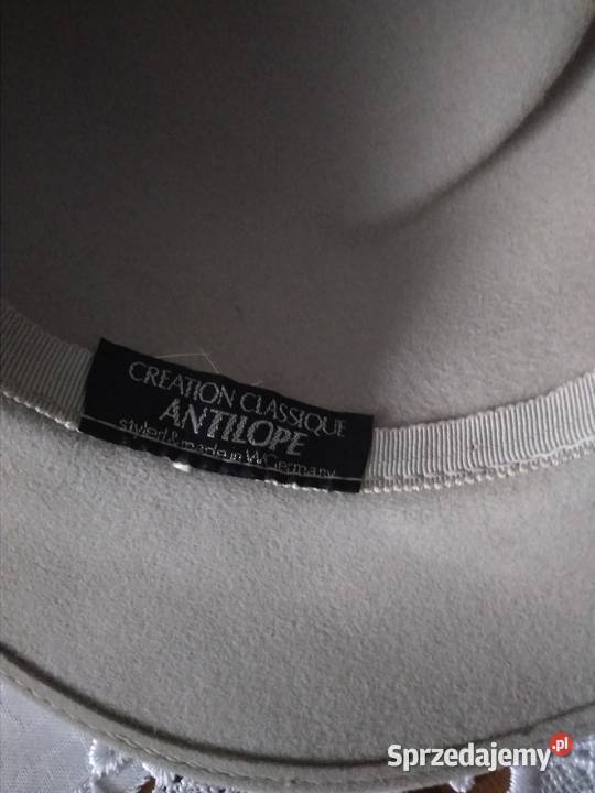 Beżowy kapelusz wielkopolskie Rawicz sprzedam