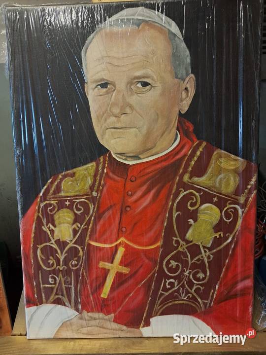 Sprzedam ŚwJan Paweł II olej na płótnie 50x70 Sandomierz sprzedam