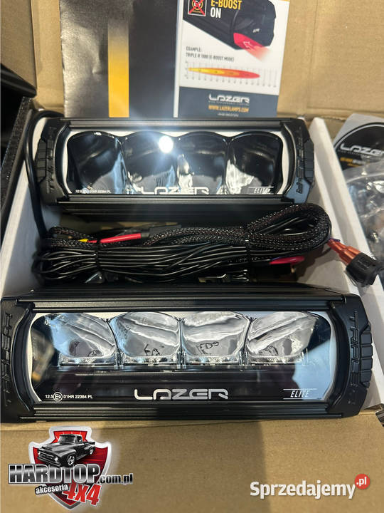 Zestaw lamp LAZER TRIPLER 750 Elite Toyota Hilux warmińsko-mazurskie Pasłęk sprzedam