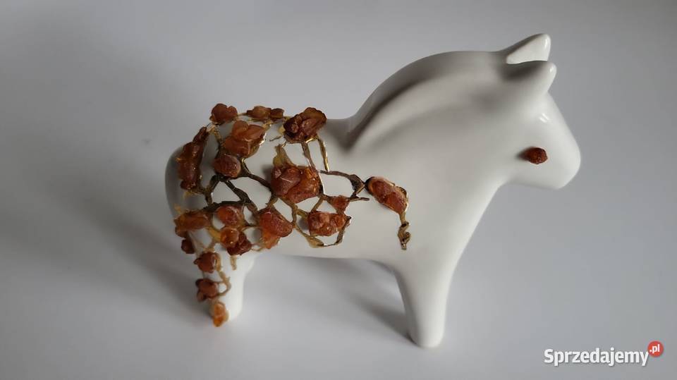 Koń Figurka Konik ceramiczny ręcznie malowany Sierakowice sprzedam