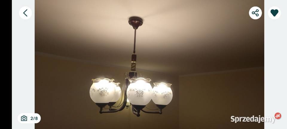 Żyrandol i kinkiet vintage