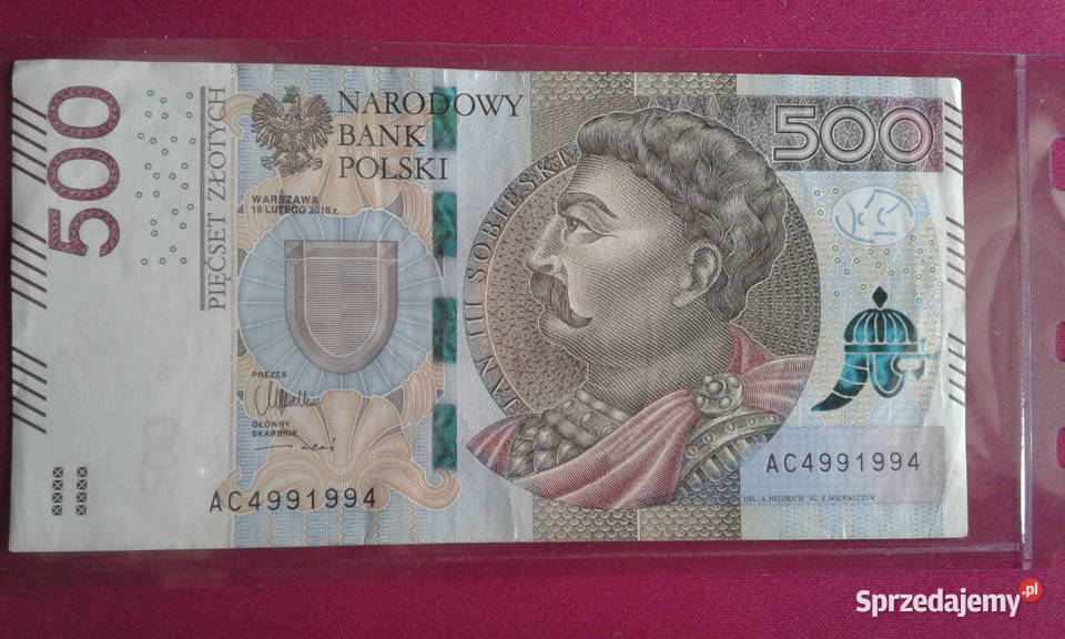 500 Jan III Sobieski serii ACRADAR 4991994 wielkopolskie Konin